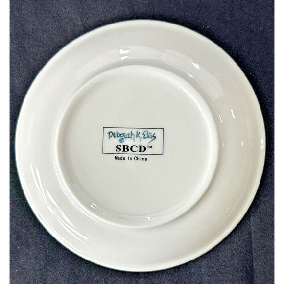 Deborah K. Ellis SBCD Cabernet Sauvignon Decorative Wine Cheese Plates-SET of 8 - Picture 4 of 6